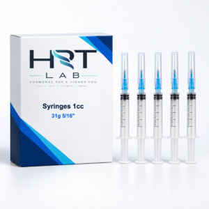 HRT Lab Syringes 1cc 31g 5/16” product packaging